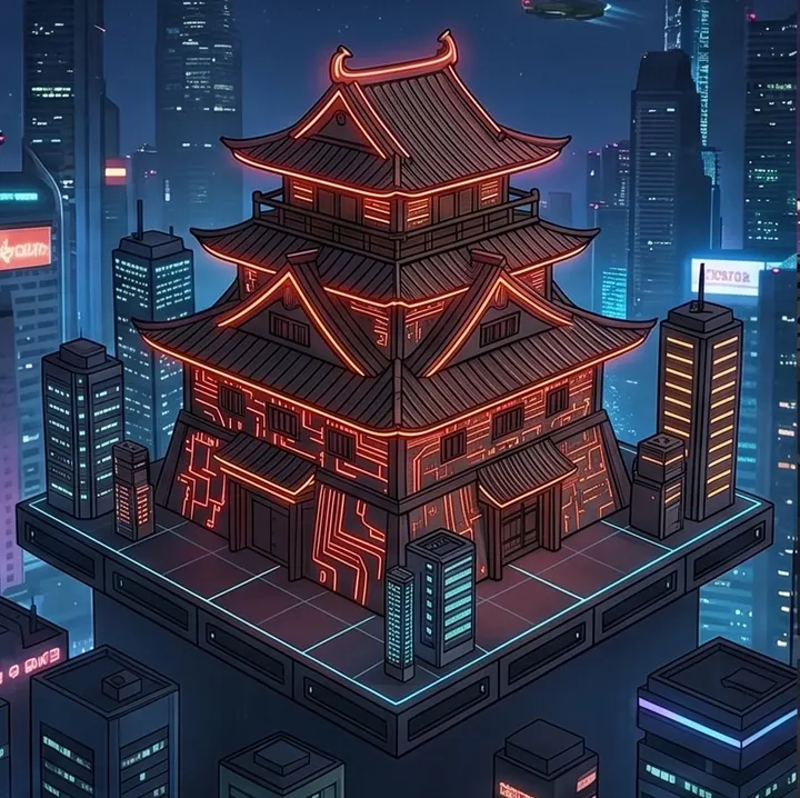 Japanese Shiro castle theme